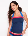 BODEN SANTORINI TANKINI TOPNAVY/ CORAL PUNCH PINK/ BLUE WOMEN BODEN