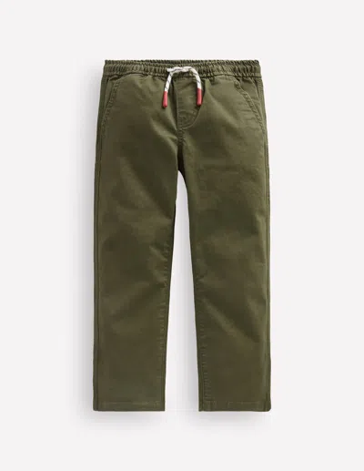 Boden Kids' Schmal Geschnittene Hose Zum Hineinschlüpfen In Grün | Grösse 98