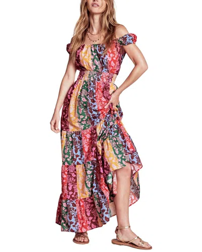 Boden Scoop Tiered Dress In Multi
