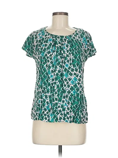 Pre-owned Boden Short Sleeve Blouse In Blue