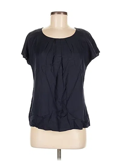 Pre-owned Boden Short Sleeve Blouse In Blue