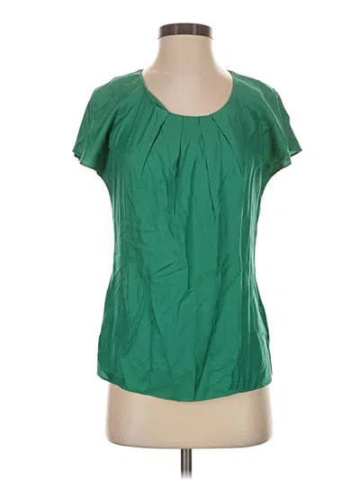 Pre-owned Boden Short Sleeve Blouse In Green