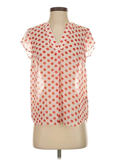 Pre-owned Boden Short Sleeve Blouse In Orange