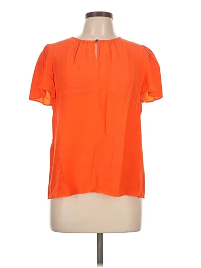 Pre-owned Boden Short Sleeve Blouse In Orange