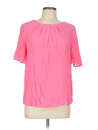 Pre-owned Boden Short Sleeve Blouse In Pink