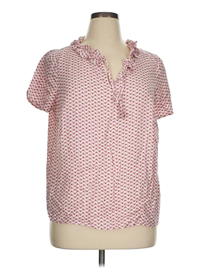 Pre-owned Boden Short Sleeve Blouse In Pink