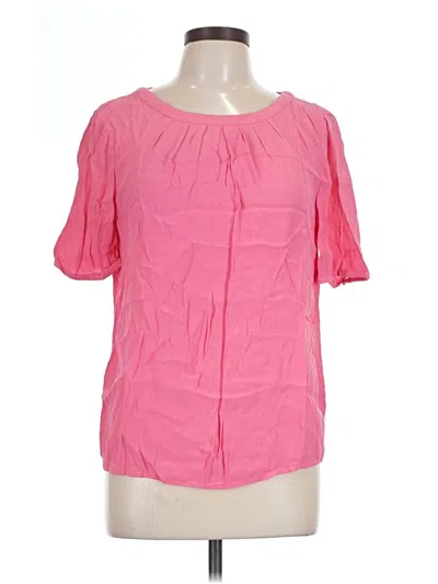 Pre-owned Boden Short Sleeve Blouse In Pink