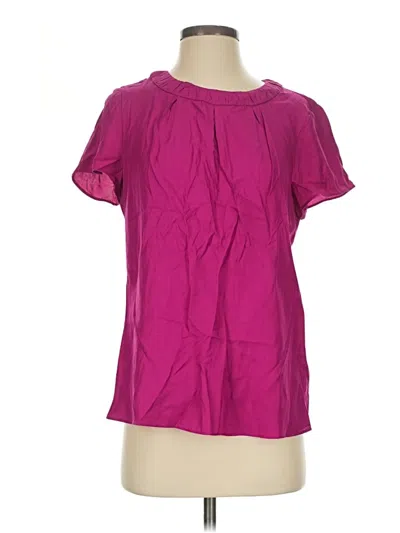Pre-owned Boden Short Sleeve Blouse In Pink