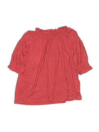 Pre-owned Boden Kids' Short Sleeve Blouse In Red