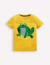Boden Bouclé-t-shirt-ananasgelb Frosch