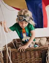 Boden Bouclé-t-shirt-schattiges Grün Rakete