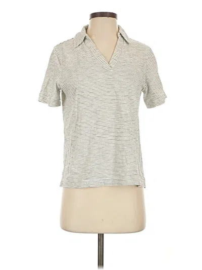 Pre-owned Boden Short Sleeve Polo Shirt In Gray