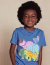 Boden Riso T-shirt-delftblau Ausgestorbene Tiere In Blue