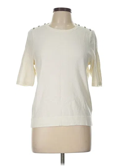 Pre-owned Boden Short Sleeve Top Ivory Boatneck Tops