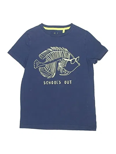 Pre-owned Boden Kids' Short Sleeve T-shirt In Blue