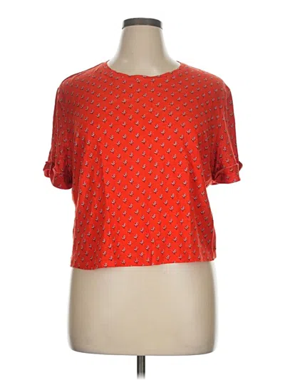 Pre-owned Boden Short Sleeve T-shirt In Red