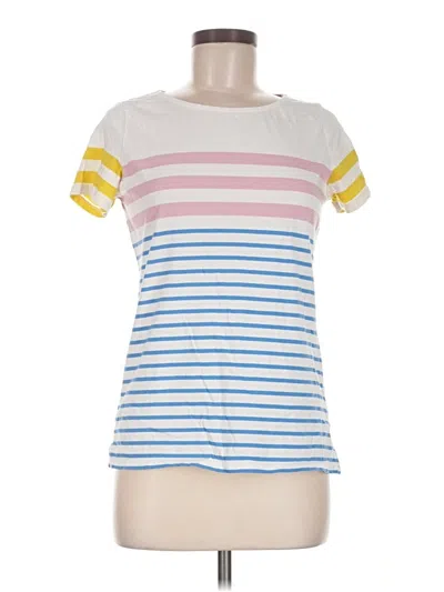 Pre-owned Boden Short Sleeve T-shirt In White
