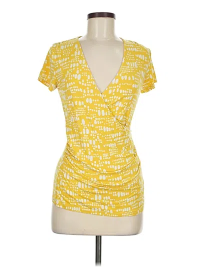 Pre-owned Boden Short Sleeve T-shirt In Yellow