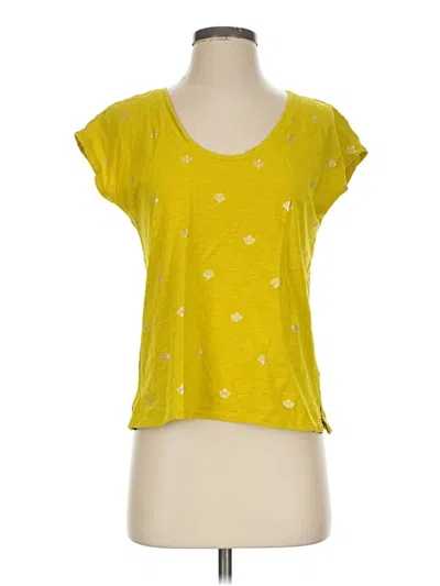 Pre-owned Boden Short Sleeve T-shirt In Yellow