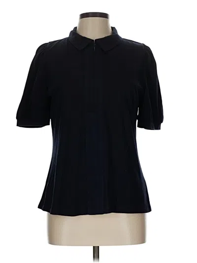 Pre-owned Boden Short Sleeve Turtleneck In Black