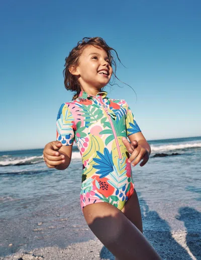 Boden Kids' Shortsleeved Swimsuitmulti Tropical Fruit Girls  In Multi