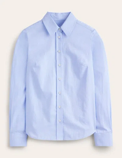 Boden Sienna Cotton Shirt Blue Oxford Women