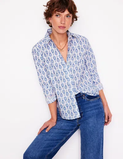 Boden Sienna Cotton Shirtivory, Tennis Women