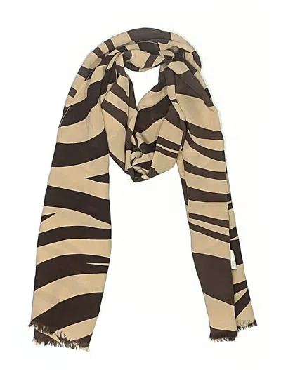 Pre-owned Boden Silk Scarf In Tan