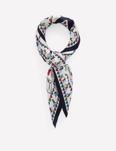 Boden Silk Square Scarf Postcard