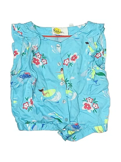 Pre-owned Boden Kids' Sleeveless Blouse In Blue