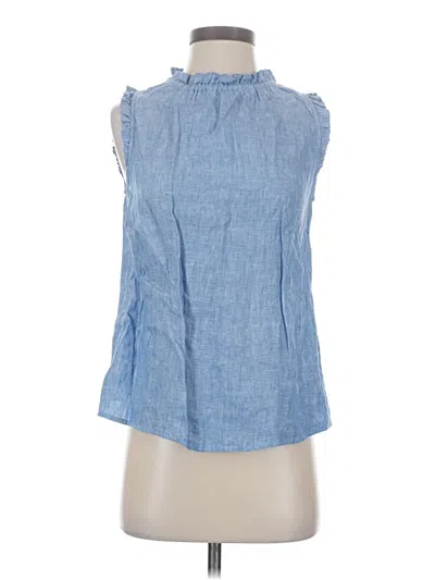 Pre-owned Boden Sleeveless Blouse In Blue