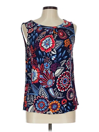 Pre-owned Boden Sleeveless Blouse In Blue