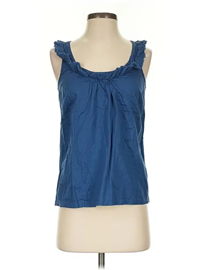 Pre-owned Boden Sleeveless Blouse In Blue