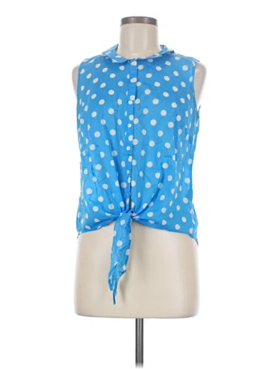 Pre-owned Boden Sleeveless Blouse In Blue