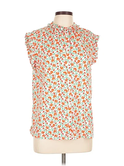 Pre-owned Boden Sleeveless Blouse In Orange