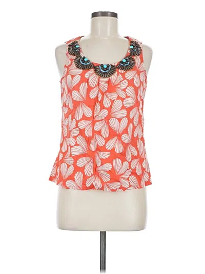 Pre-owned Boden Sleeveless Blouse In Orange