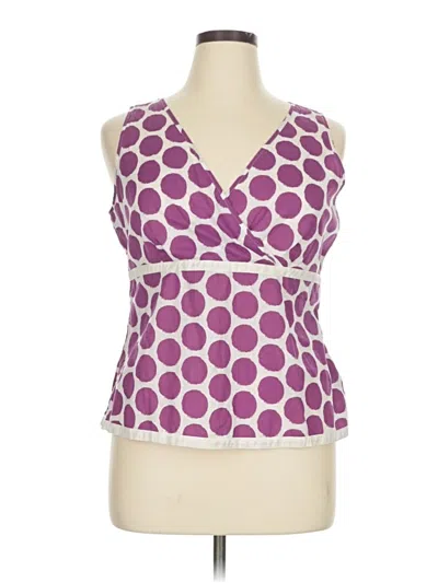 Pre-owned Boden Sleeveless Blouse In Purple