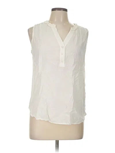 Pre-owned Boden Sleeveless Blouse In White