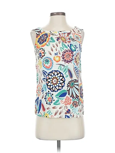 Pre-owned Boden Sleeveless Blouse In White
