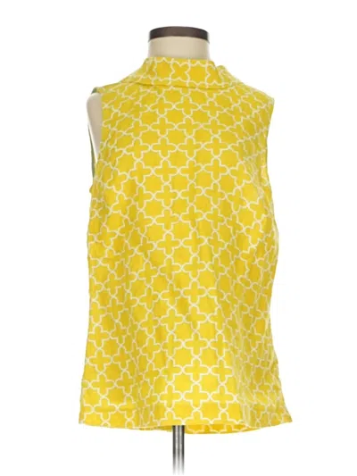 Pre-owned Boden Sleeveless Blouse In Yellow