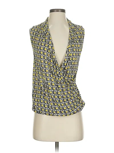 Pre-owned Boden Sleeveless Blouse In Yellow