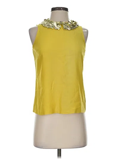 Pre-owned Boden Sleeveless Blouse In Yellow