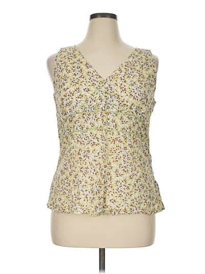 Pre-owned Boden Sleeveless Blouse In Yellow
