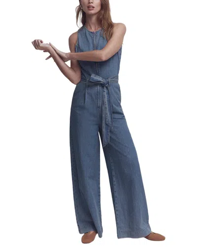 Boden Sleeveless Denim Jumpsuit In Blue