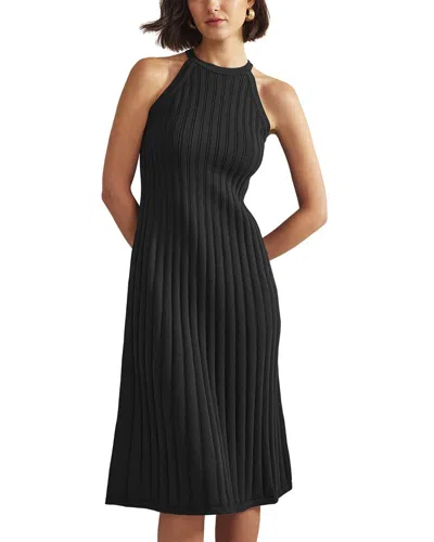 Boden Sleeveless Knitted Midi Dress Black Women