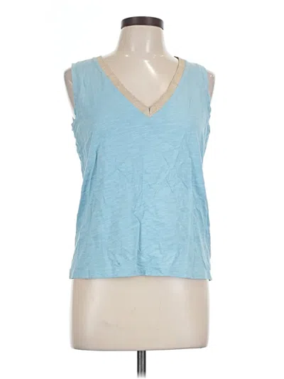 Pre-owned Boden Sleeveless Top Blue V-neck Tops