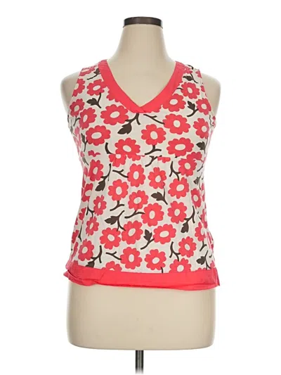 Pre-owned Boden Sleeveless Top Red Scoop Neck Tops