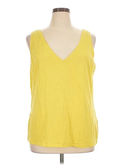 Pre-owned Boden Sleeveless Top Yellow Scoop Neck Tops