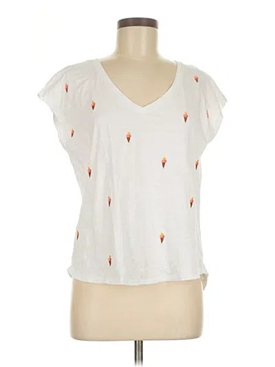 Pre-owned Boden Sleeveless T-shirt In White