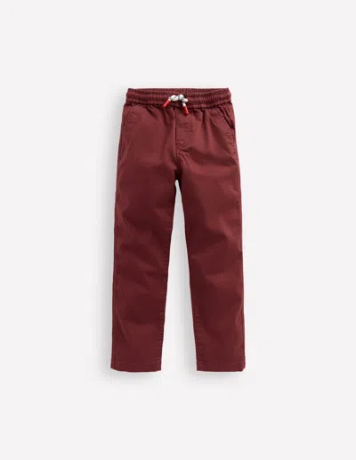 Boden Kids' Schmal Geschnittene Hose Zum Hineinschlüpfen-kastanie In Brown
